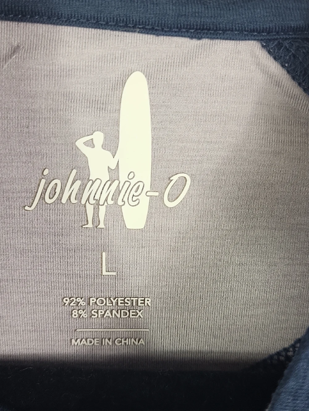 Johnnie-O Men's Half-Zip Pullover - Deep Slate Blue. Size L - Picture 3 of 9